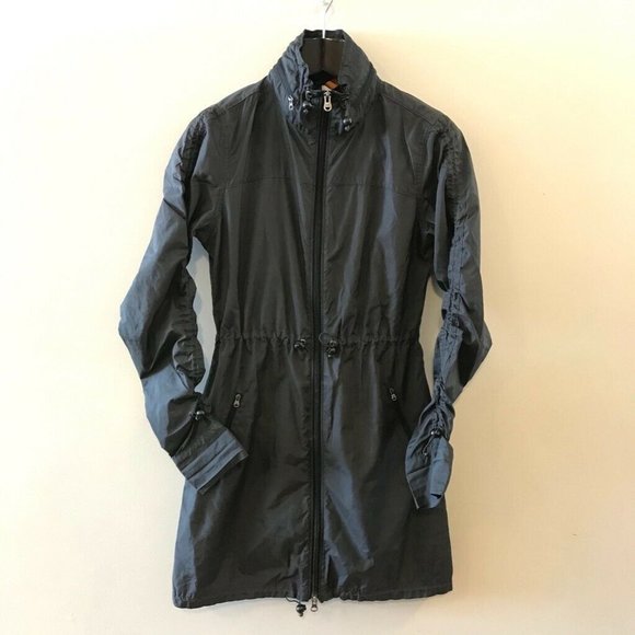 Lucy Jackets & Blazers - Lucy Raincoat Gray Light Knee Length Zip Up XS